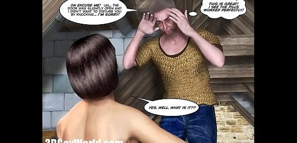  ROOM FOR RENT 3D Gay Animated Cartoon Comics First Time Sex